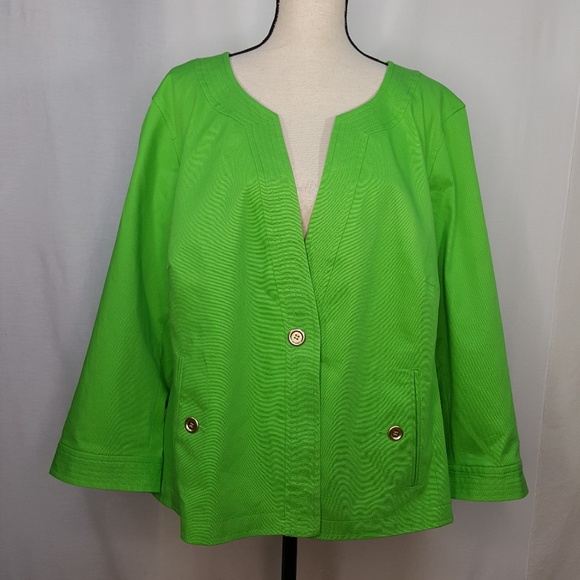 Talbots Jackets & Blazers - Talbots 24W Jacket NWT Green Blazer Pockets